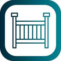 Crib Vector Icon Design