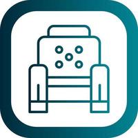 Armchair Vector Icon Design