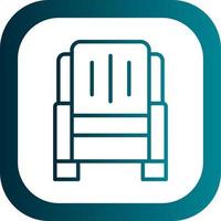 Armchair Vector Icon Design