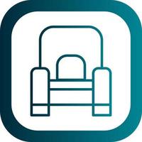 Armchair Vector Icon Design