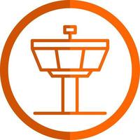 Control Tower Vector Icon Design