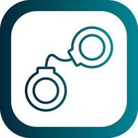 Handcuffs Vector Icon Design