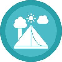 Tent Vector Icon Design