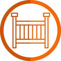 Crib Vector Icon Design