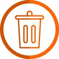 Trash Bin Vector Icon Design