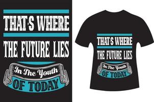 Youth Day T-Shirt Design vector