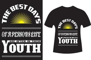 Youth Day T-Shirt Design vector