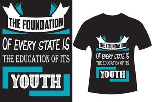 Youth Day T-Shirt Design vector