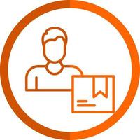 Delivery Boy Vector Icon Design