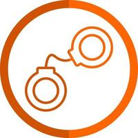 Handcuffs Vector Icon Design