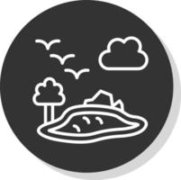 Lake Vector Icon Design