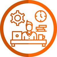 Workaholic Vector Icon Design