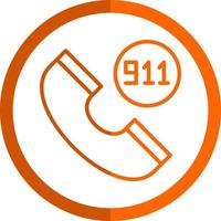 911 diseño de icono de vector