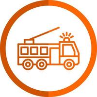 Fire Truck Vector Icon Design