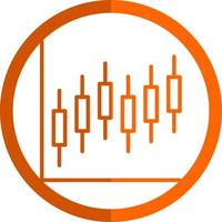 Candlestick Chart Vector Icon Design