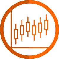 Candlestick Chart Vector Icon Design