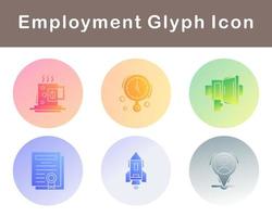 Employment Vector Icon Set