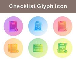 Checklist Vector Icon Set