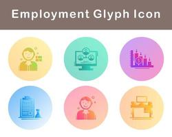 Employment Vector Icon Set