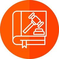 Law Book Vector Icon Design