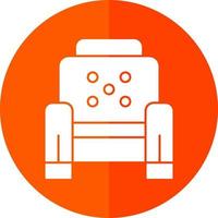 diseño de icono de vector de sillón