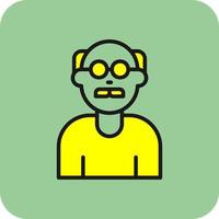 Old Man Vector Icon Design