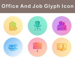 Work Office And Job Vector Icon Set