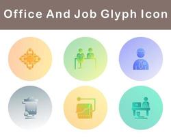 Work Office And Job Vector Icon Set