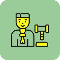 Judge Man Vector Icon Design