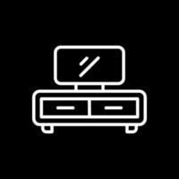 Tv Table Vector Icon Design