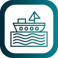 Boat Vector Icon Design