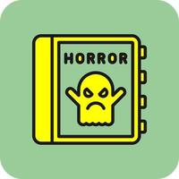 diseño de icono de vector de terror