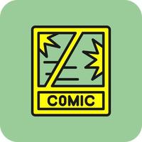 Comic Book Vector Icon Design