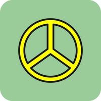 Peace Symbol Vector Icon Design