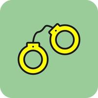 Handcuffs Vector Icon Design