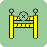 Barrier Vector Icon Design