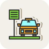 Taxi Vector Icon Design