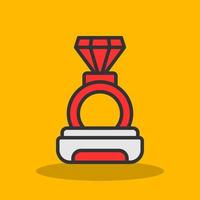 Diamond Ring Vector Icon Design