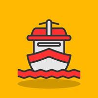 Yatch Vector Icon Design