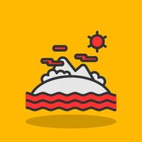 Island Vector Icon Design