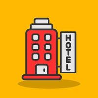 diseño de icono de vector de hotel