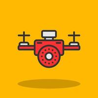 Drone Camera Vector Icon Design