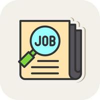 Job Search Vector Icon Design