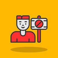 Protester Vector Icon Design