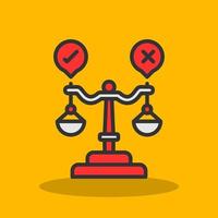 Judgment Vector Icon Design