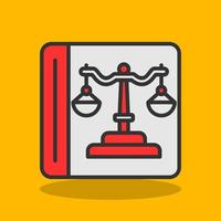 Law Book Vector Icon Design