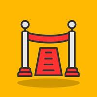 Red Carpet Vector Icon Design