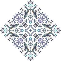 Decorative background made of small squares. The rich decoration of abstract patterns for construction of fabric or paper. vector