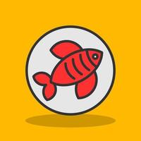 diseño de icono de vector de pescado