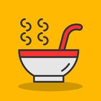 Hot Soup Vector Icon Design